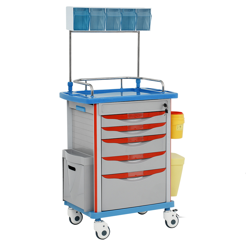 Anesthesia ABS Trolley (with 5 boxes)