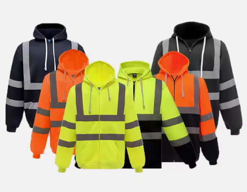 Hi-Vis Reflective Drawstring Hoodie