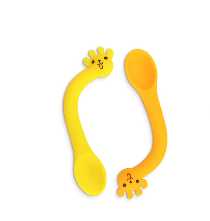 Baby Food Grade Full Silicone Spoon Feeding Spoon