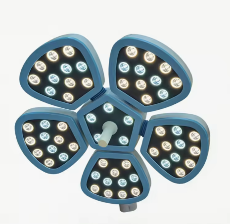5 Petal Ceiling-Mounted LED Metal Surgical Shadowless Lamp
